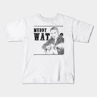 Muddy Waters // Blues legend // Black vintage Kids T-Shirt